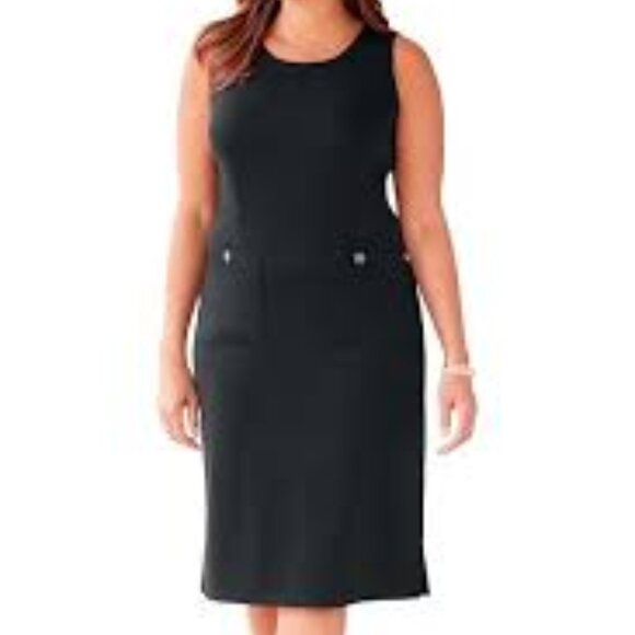 64- NWT KARL LAGERFIELD PARIS CREPE SHEATH DRESS - Picture 5 of 10